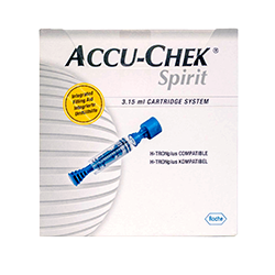 comprar caja con 25 piezas de cartuchos para insulina accu chek spirit